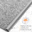 Grey PVC Floor Transition Strip Edge Protection Strip 45ft Carpet Edge Cladding 3