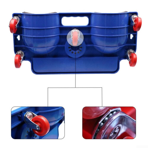 PE Rolling Knee Pads For Car  With Wheels, Red, Workshop Protection 1