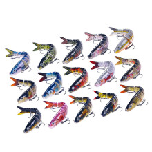 Fishing Lure Multiple Sections Bait Fishing Hook Saltwater 3D Artificial Fishing Lure Swimbait Wobbler Fishing Tackle Multicolor