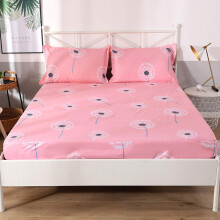 Waterproof Urine Proof Brushed Mattress Protector for Kids, Pink, 120x200cm