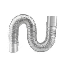 Stove exhaust pipe, stainless steel chimney pipe, tent stove wood burner (6cm*100cm)