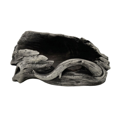 Artificial Driftwood Succulents Planter Resin Tree Stumps-grey