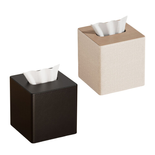 Stylish Tissue Storage Box Clear Bright Color with-Black 1