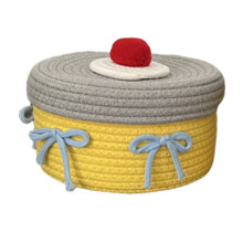 Elegant Handmade Storage Box with Lid-Gray cover 22 x 12CM