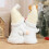 Décoration d'elfe de café blanc, Statues d'elfe, Sculpture de 6
