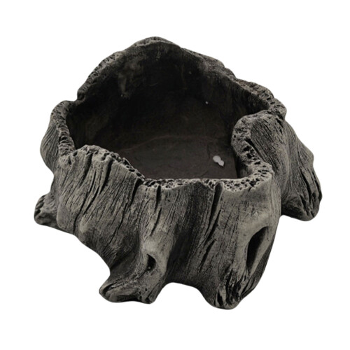 Artificial Driftwood Succulents Planter Rustics-grandma gray