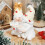 Décoration d'elfe de café blanc, Statues d'elfe, Sculpture de 4