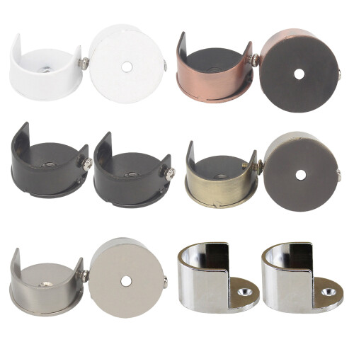 Wall Mount Curtain Support Brackets for 28mm Rods-Red Bronze 1