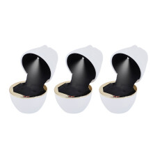 3pcs Portable Rings Box LED Light for Proposals Rose-White