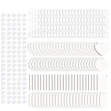 300-delige delicate houten sublimatie sleutelhangerset voor
