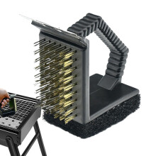 Grill Cleaner Right Angle Scraper for Griddle Fryer Smoker Oven Camping