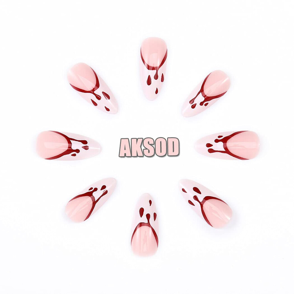 Reusable False Nails, Halloween Press On Nails Oval Shape With Bat Print, Non-Toxic ABS Environmental Friendly Acrylic, Convenient And Affordable