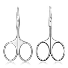 Professional Grooming Scissors, Stainless Steel Tools for Precise Cuts, Ergonomic Design, Flexible Beauty Tool, Fine Straight Tip, High Grade