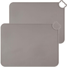 Multipurpose Use Non Slip Placemat, Easy to Clean Food Grade Silicone Baby Placemat with Cute Hook for Convenient Placement
