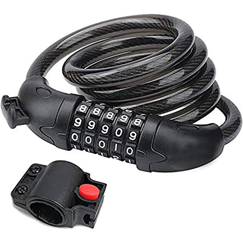 Highly Secure Coiling Bicycle Lock, Personalized Number Combination for Enhanced Safety-image-OPC-PPQRKDS-NEW