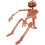 Διακοσμήσεις για πάρτι Halloween, ρεαλιστικοί σκελετοί κολοκύθας με ευέλικτο 2