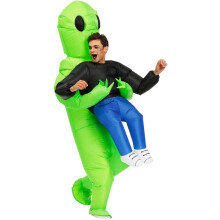 Halloween jelmezek felnőtteknek unisex, földönkívüli elrablás felfújható jelmez beépített ventilátorral, egy méret, a legtöbb férfinak