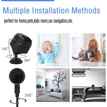 Smart Magnetic Mini Security Camera, Intelligent Motion Detection Ultra-Wide-Angle Lens For Home Office Security And Outdoor Monitoring, Compact And