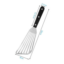 Dishwasher Safe Multi-Functional Spatula, Flexible Stainless Steel Slotted Turner for Flipping Fish Fillets, Riveted Handle Lightweight Design Easy