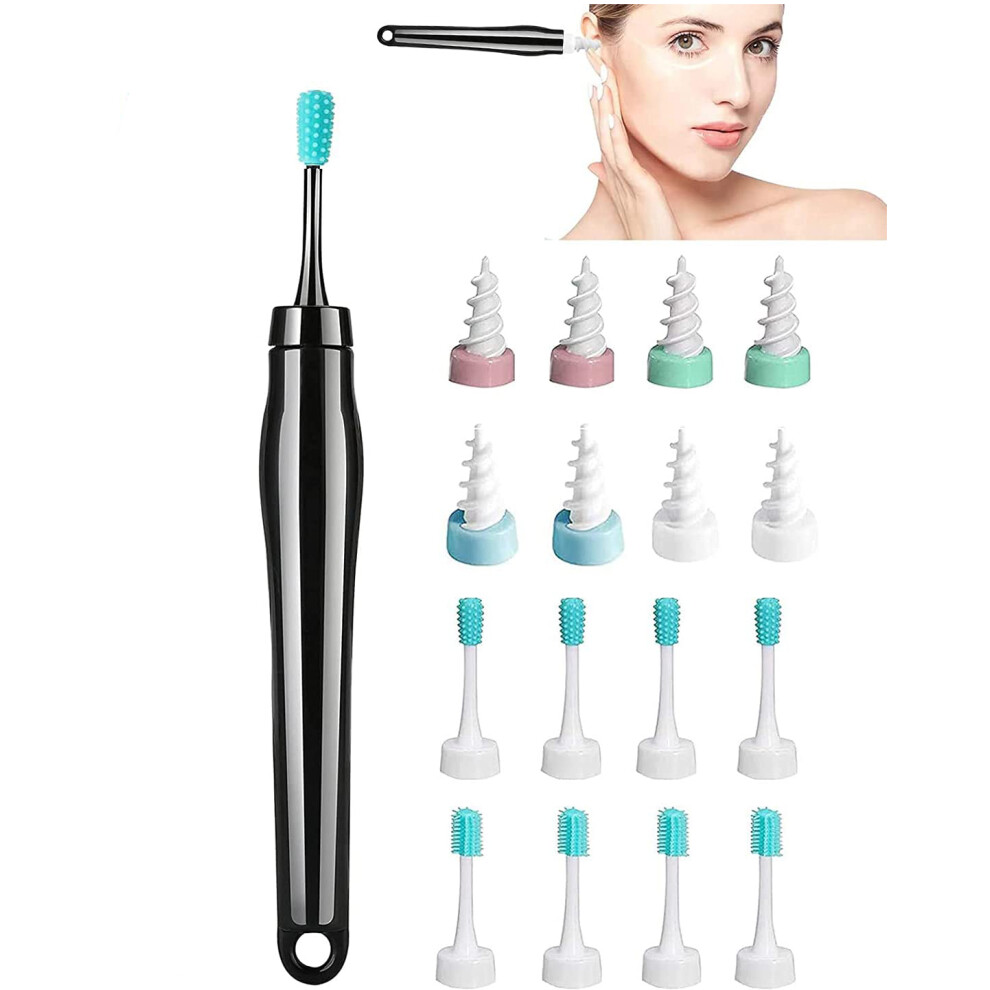 Ear Cleaner With Camera, 2021 Upgrade Spiral Design For Safe Ear Wax Removal, Ergonomically Designed Medical Grade Silicone Earwax Remover Tool, 16