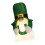 Decorative Patricks Day Gnomes Plush Dolls with LED-square hat 1