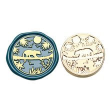 Lovely Birds Wax Seal Stamp for Album Cards-forest cheetah