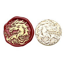 Rabbits Wax Seal Stamp Animal Series Sealing-roses and dragons