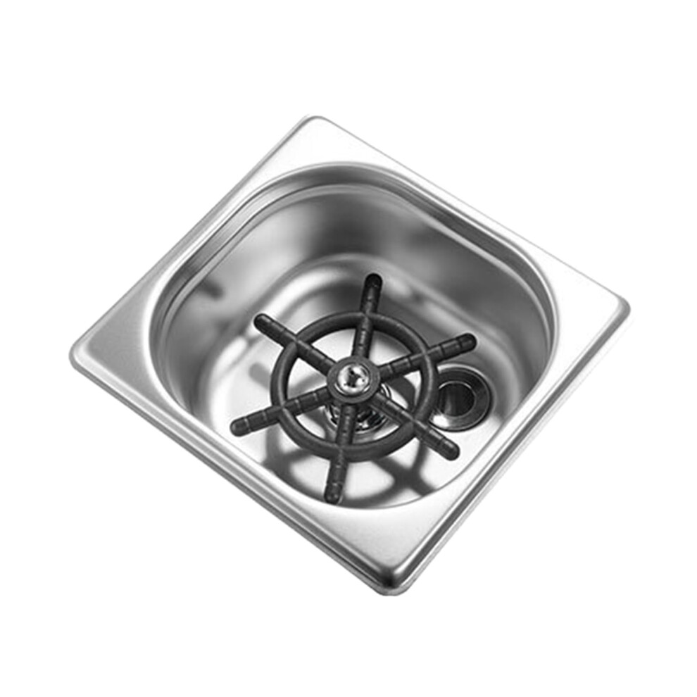 Builtin Glass Rinser for Kitchen Sink, Stainless Steel Bottle Rinser, Automatic MultiHole Spray Cup Rinser