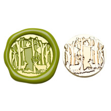 Heart Bear Wax Seal Stamp for Card Decorations-fantasy forest
