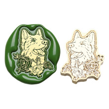 Rabbits Wax Seal Stamp Brass Head Animal-flowers and dogs