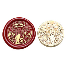 Animal Series Sealing Waxed Stamp Brass Head-alien creature