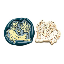 Heart Bear Wax Seal Stamp for Card Decorations-Nebula Civet