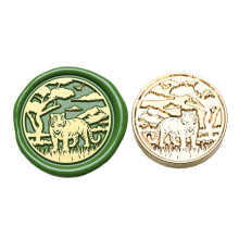 Lovely Dogs Sealing Waxed Stamp Animal Series Wax-jungle tiger