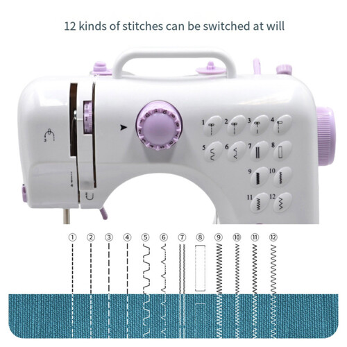 Electric Sewing Machine 12 Stitching Pattern with Accessories-4 1