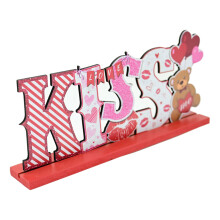 Handmade Wood Ornament for Valentine's Day Home-23008