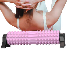 Pilates Roller Foam Leg Foam Roller Ergonomic Massager Portable Workout Tool For Legs Back Neck Pink