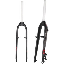 26' MTB Rigid Fork 11/8' Threadless QR 9x100mm Disc V Brake Alu Grey Red