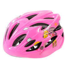 Breathable Roller Skate Helmet with Adjustable Straps Safe Bicycle Helmet for Outdoor Activities in Pink Design