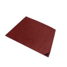 Tapis de tambour insonorisé, tapis de sol avec poignée-Rouge