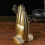 Figurines décoratives à main de bouddhas jumeaux pour-Or 4