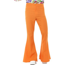 (XL, Orange) Smiffys Mens Flared Costume Trousers