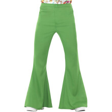 (XL, Green) Smiffys Mens Flared Costume Trousers