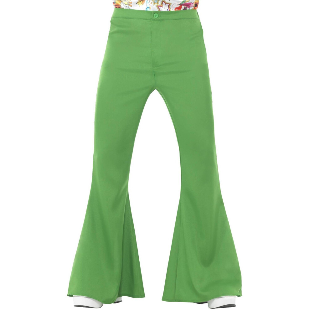 Smiffy's (Xl, ) Mens Flared Costume Trousers Green