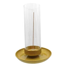 Modern Incenses Burners with Glass Ashes-Disk string incense