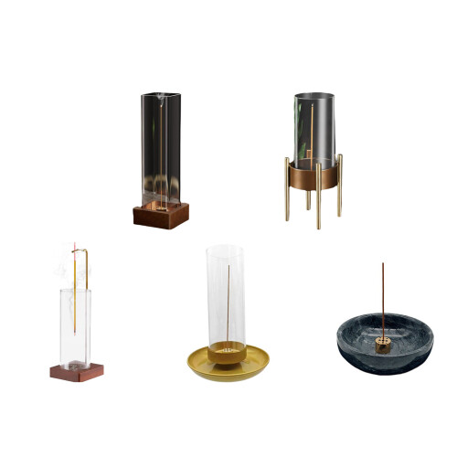 Incenses Holder for Stick Modern Anti-Nine hole square bot 2