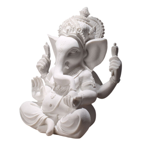 Unique Sandstone Ganeshas Elephant Statue for-White Sand