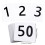 Cartes numériques Double face,-1 à 100 texte noir sur blanc 4