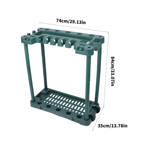 Garden Tool Storage Rack 74x84cm Space Saving for Home Gardener 2