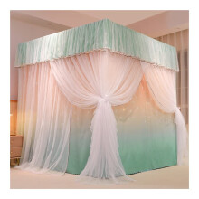 Mosquito Net Bed Canopy Queen Size 360 Full Enclosure with Durable Steel Frame Elegant Bedroom Decor