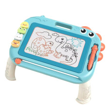 Kids Writing Board Colored Drawing Pad with Removable Legs for Toddlers Blue